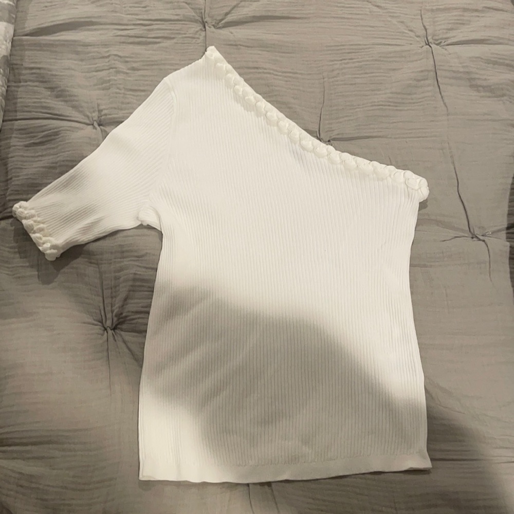 Gianni One Shoulder Knit- Cream